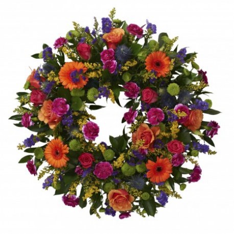 Vibrant wild wreath