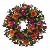 Vibrant wild wreath